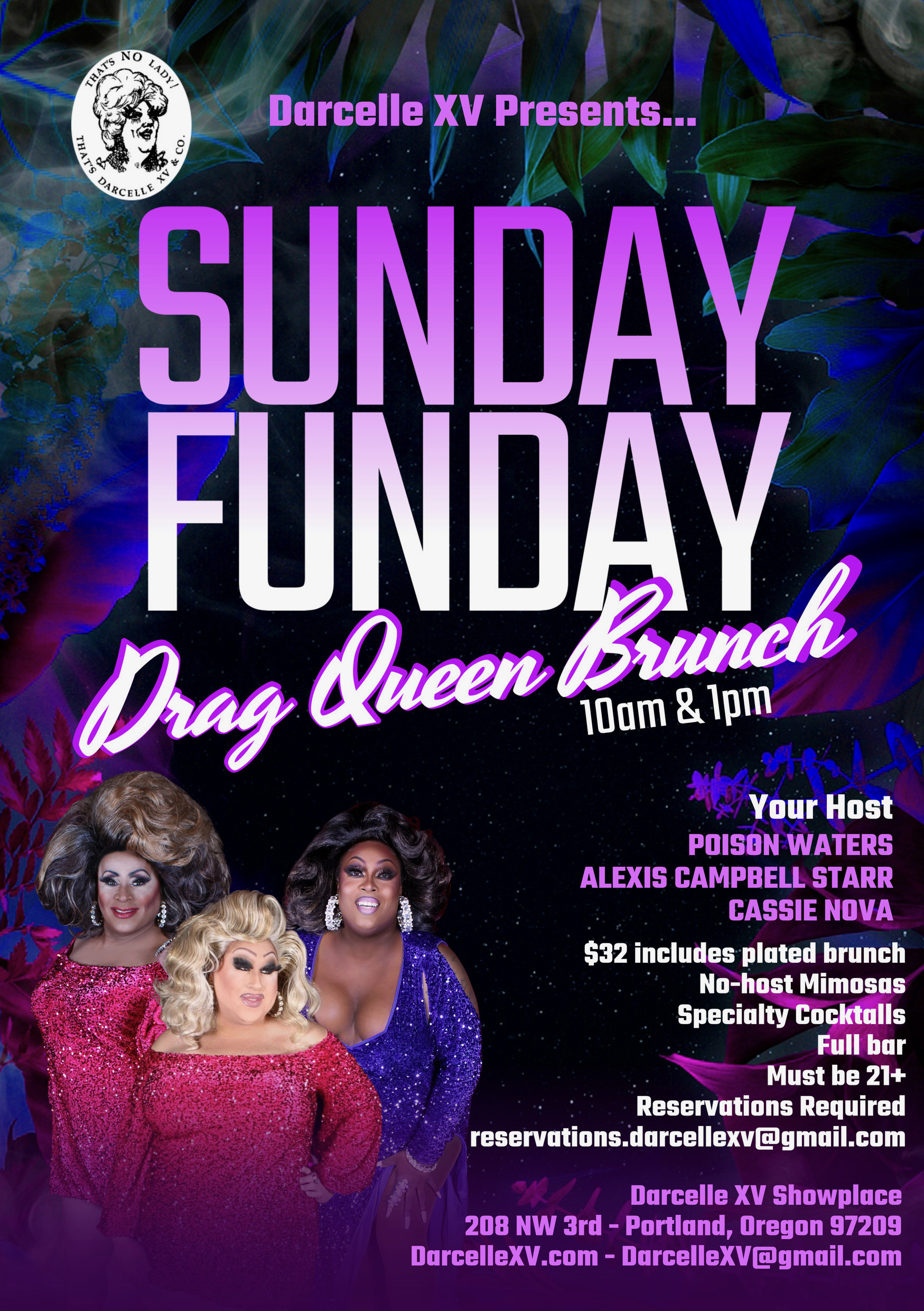 SundayFundayBrunch Sunday Funday Drag Brunch with reservation details